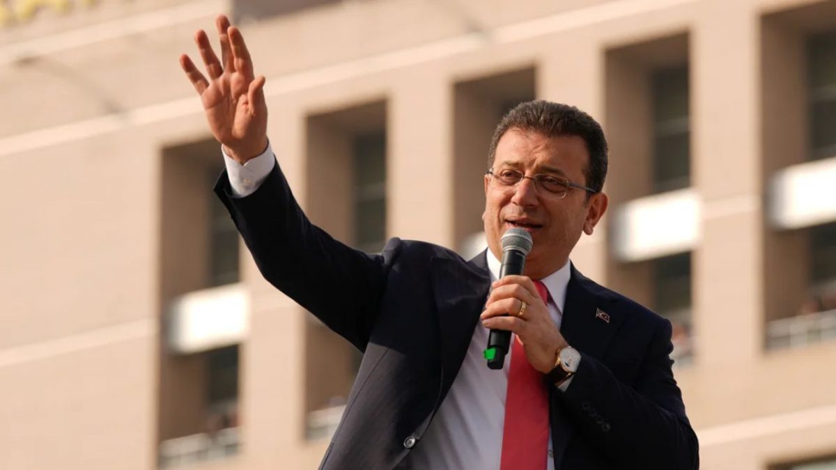 Istanbul's Mayor Ekrem Imamoglu addresses his supporters in Istanbul, Turkey, on January 31, 2025. Source: AP Istanbul's Mayor Ekrem Imamoglu addresses his supporters in Istanbul, Turkey, on January 31, 2025. Source: AP