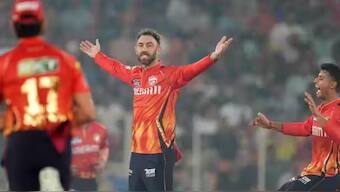 Glenn Maxwell celebrates after taking a wicket. Image: BCCI