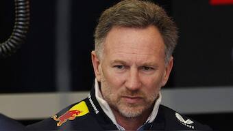 Red Bull team principal Christian Horner during testing. Image: Reuters