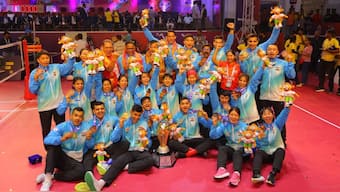 Indian men's regu team won the gold medal in 2025 Sepaktakraw World Cup. Image: X