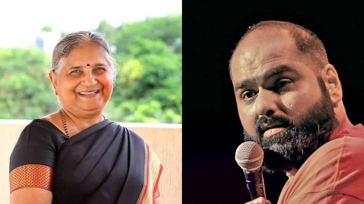 Comedian Kunal Kamra took a dig at Sudha Murthy on her 'simplicity' amid his comments on Eknath Shinde: 'Among the rich people who pretend to be middle class...'