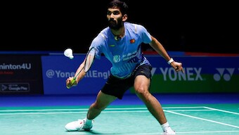 India's Kidambi Srikanth in action. Image: Reuters