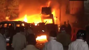 The alleged assault on female officer happend as security forces struggled to control a mob of over 1,000 people, who went on a rampage, pelting stones, vandalising shops, and torching vehicles, creating a scene of terror. File image/ PTI