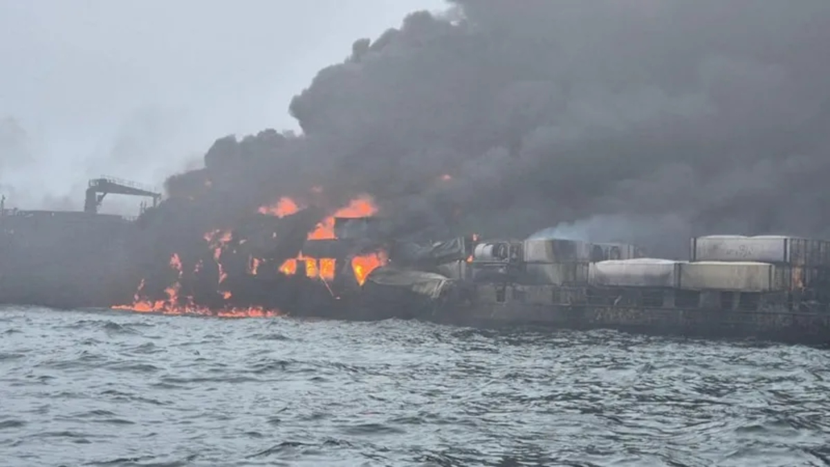 Tanker, cargo ship collide in North Sea, 32 injured Tanker, cargo ship collide in North Sea, 32 injured