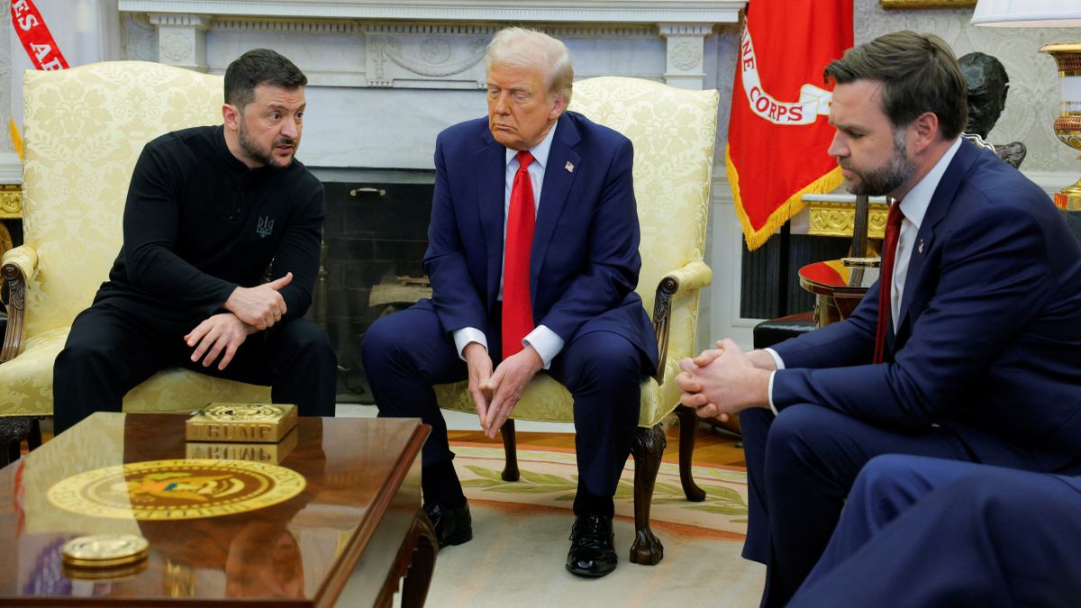 Ukrainian President Volodymyr Zelensky argues with US President Donald Trump and Vice President JD Vance at the White House in Washington, on, February 28. Reuters Ukrainian President Volodymyr Zelensky argues with US President Donald Trump and Vice President JD Vance at the White House in Washington, on, February 28. Reuters