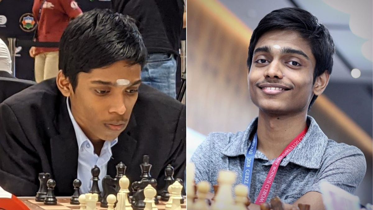 R Praggnanandhaa (left) and Aravindh (right). Image: ChessBase India R Praggnanandhaa (left) and Aravindh (right). Image: ChessBase India