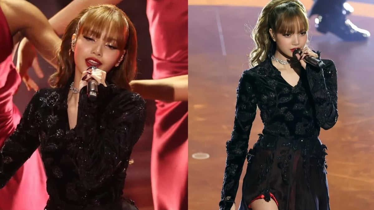 Blackpink's Lisa opts for Rahul Mishra's outfit for her performance at Oscars 2025