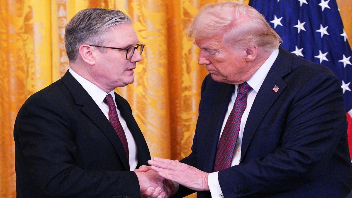British Prime Minister Keir Starmer and US President Donald Trump shake hands at the White House. File image/Reuters British Prime Minister Keir Starmer and US President Donald Trump shake hands at the White House. File image/Reuters