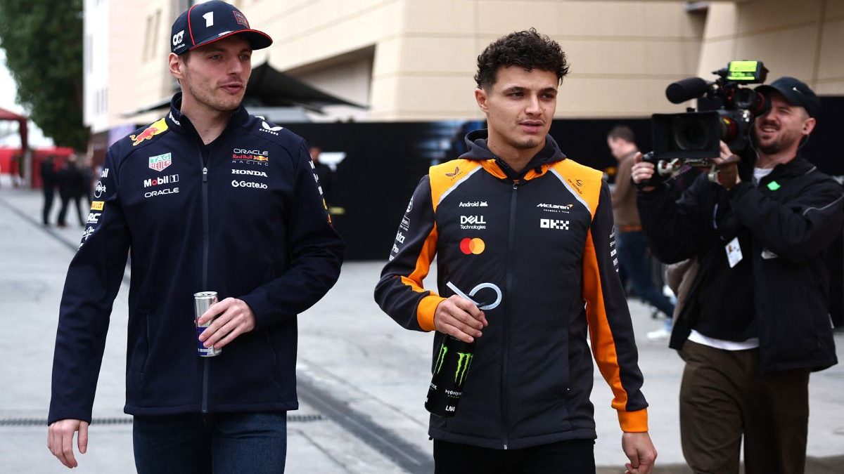 McLaren's Lando Norris and Red Bull's Max Verstappen during testing. Image: Reuters McLaren's Lando Norris and Red Bull's Max Verstappen during testing. Image: Reuters