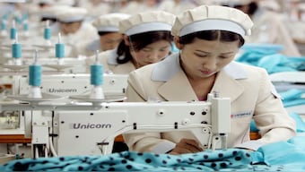 North Korean workers work at a factory. According to ILO estimates, North Korea sees the highest women's participation in the workforce -- a whopping 87 per cent. File image/Reuters