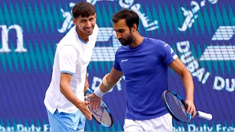 India's Yuki Bhambri and Australia's Alexei Popyrin. Image: Reuters