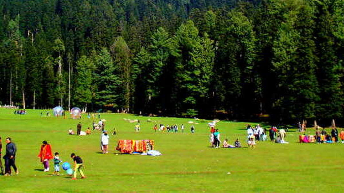 Baisaran is an expansive meadow ringed by dense pine forests and mountains and a favourite with visitors from across the country and the world. The area is known as 'mini-Switzerland.' Image courtesy: Pahalgam Development Authority Baisaran is an expansive meadow ringed by dense pine forests and mountains and a favourite with visitors from across the country and the world. The area is known as 'mini-Switzerland.' Image courtesy: Pahalgam Development Authority