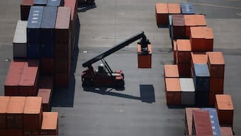 Shipping containers are seen at Pyeongtaek port in Pyeongtaek, South Korea. Reuters