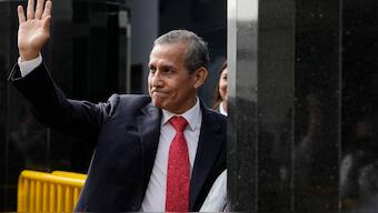 Peru's former President Ollanta Humala arrives at court to hear the sentencing, in Lima, Peru. Reuters