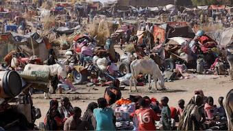 People displaced following Rapid Support Forces (RSF) attacks on Zamzam displacement camp shelter in the town of Tawila, North Darfur. Reuters