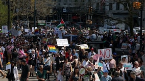 Thousands march against Trump in major cities across America