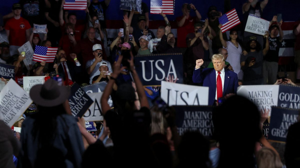 U.S. President Donald Trump holds a rally to mark his 100th day in office, at Macomb Community College in Warren, Michigan, U.S. Reuters U.S. President Donald Trump holds a rally to mark his 100th day in office, at Macomb Community College in Warren, Michigan, U.S. Reuters