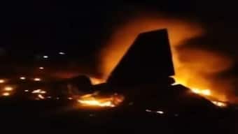 Jaguar fighter jet of Indian airforce crashes in Gujarat. Screengrab