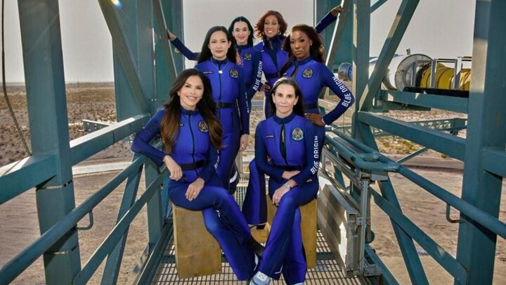 'What a wonderful world': Katy Perry sings in joy as all-woman Blue Origin space flight returns to Earth