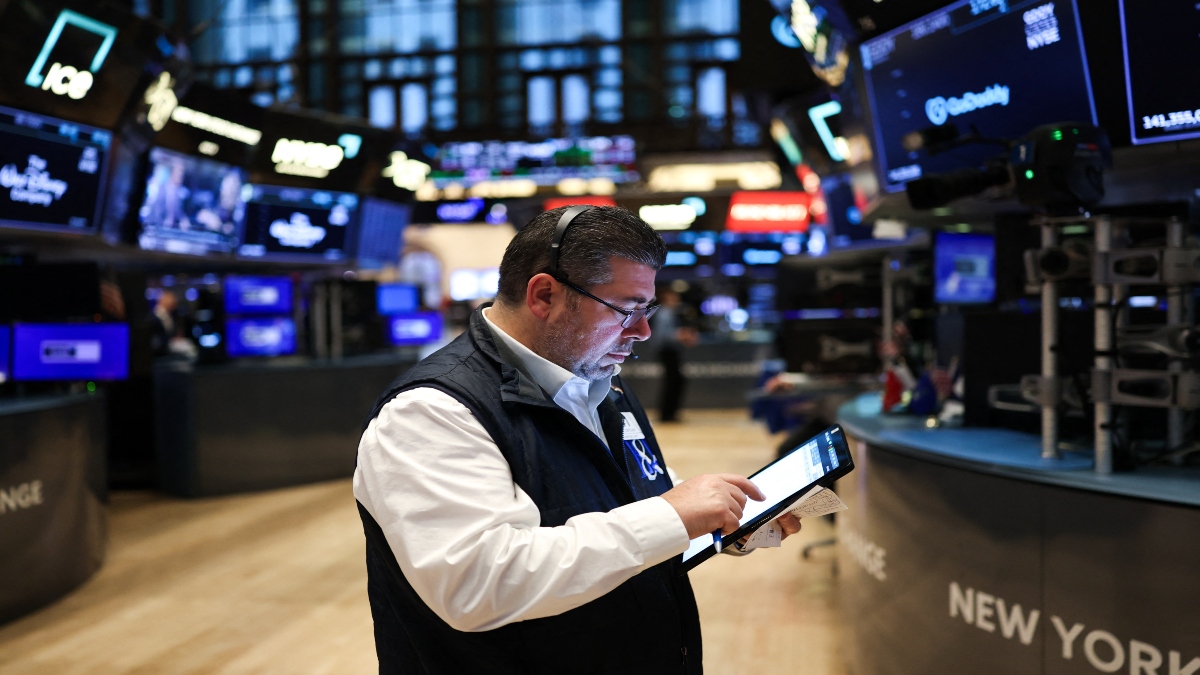 A trader works on the floor of the New York Stock Exchange (NYSE) at the opening bell in New York City on April 1, 2025. AFP A trader works on the floor of the New York Stock Exchange (NYSE) at the opening bell in New York City on April 1, 2025. AFP