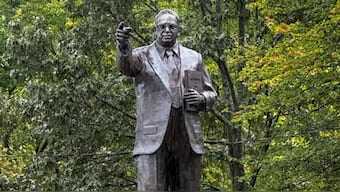 The real Ambedkar was Bharat’s foremost civilisational warrior. Image: PTI