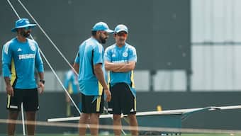 Abhishek Nayar (left) is one of the many Team India coaches sacked by BCCI. Image: PTI
