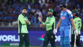 Abrar Ahmed went viral after his head-tilt celebration against Shubman Gill. Image: Reuters
