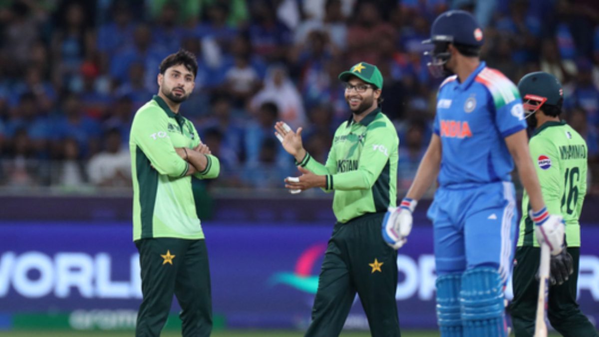 Abrar Ahmed went viral after his head-tilt celebration against Shubman Gill. Image: Reuters
Abrar Ahmed went viral after his head-tilt celebration against Shubman Gill. Image: Reuters