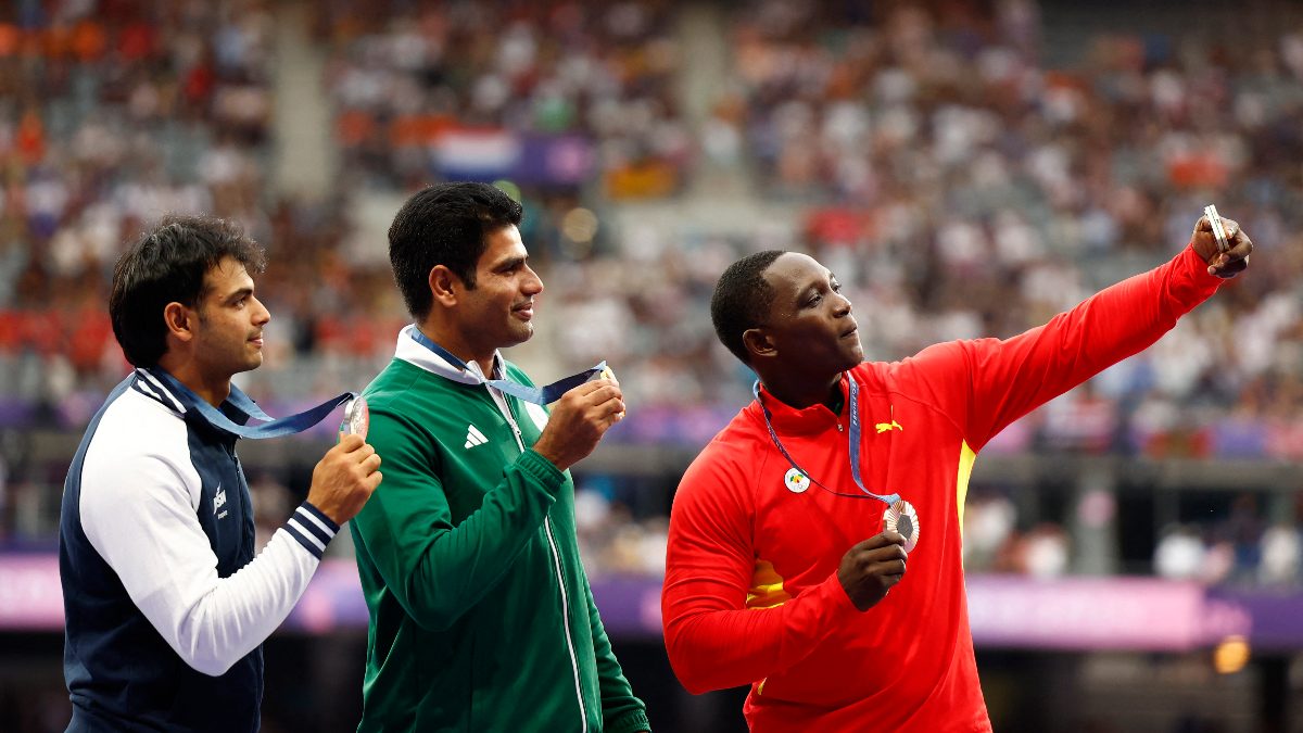 Arshad Nadeem won't travel to India for Neeraj Chopra Classic javelin throw event. Image: Reuters
Arshad Nadeem won't travel to India for Neeraj Chopra Classic javelin throw event. Image: Reuters
