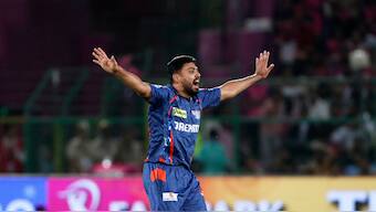 Lucknow Super Giants was adjudged the Player of the Match against Rajasthan Royals for his haul of 3/37. AP