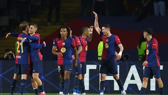 Barcelona took a big step towards a spot in Champions League semi-finals with a 4-0 win over Borussia Dortmund. Image: Reuters