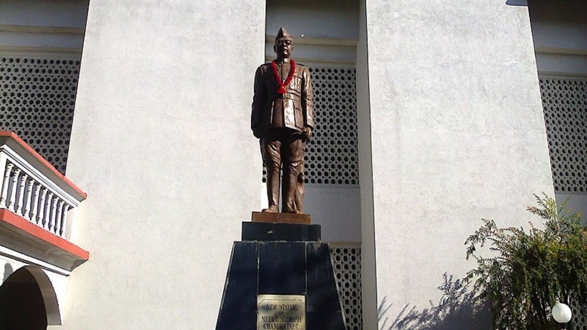 A statue of Netaji Subhash Chandra Bose in the INA Memorial Complex in Moirang, Manipur. Image: Wikimedia Commons A statue of Netaji Subhash Chandra Bose in the INA Memorial Complex in Moirang, Manipur. Image: Wikimedia Commons