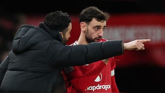 Bruno Fernandes has been Manchester United's best player for a while. Image: Reuters