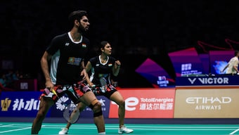 Dhruv Kapila and Tanisha Crasto fought back from a game down to defeat Rehan Kusharjanto and Gloria Widjaja during the Sudirman Cup Group D tie between India and Indonesia. Image credit: Badminton photo