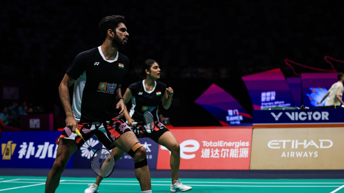 Dhruv Kapila and Tanisha Crasto fought back from a game down to defeat Rehan Kusharjanto and Gloria Widjaja during the Sudirman Cup Group D tie between India and Indonesia. Image credit: Badminton photo Dhruv Kapila and Tanisha Crasto fought back from a game down to defeat Rehan Kusharjanto and Gloria Widjaja during the Sudirman Cup Group D tie between India and Indonesia. Image credit: Badminton photo