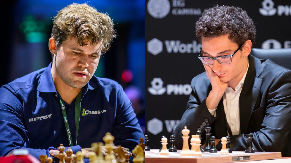 Freestyle Chess Semi-finals Highlights: Caruana, Carlsen play out 67-move draw; Arjun loses to Nepomniachtchi Freestyle Chess Semi-finals Highlights: Caruana, Carlsen play out 67-move draw; Arjun loses to Nepomniachtchi