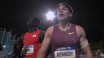 Gout Gout is seen as a future athletics superstar. Image: World Athletics video
