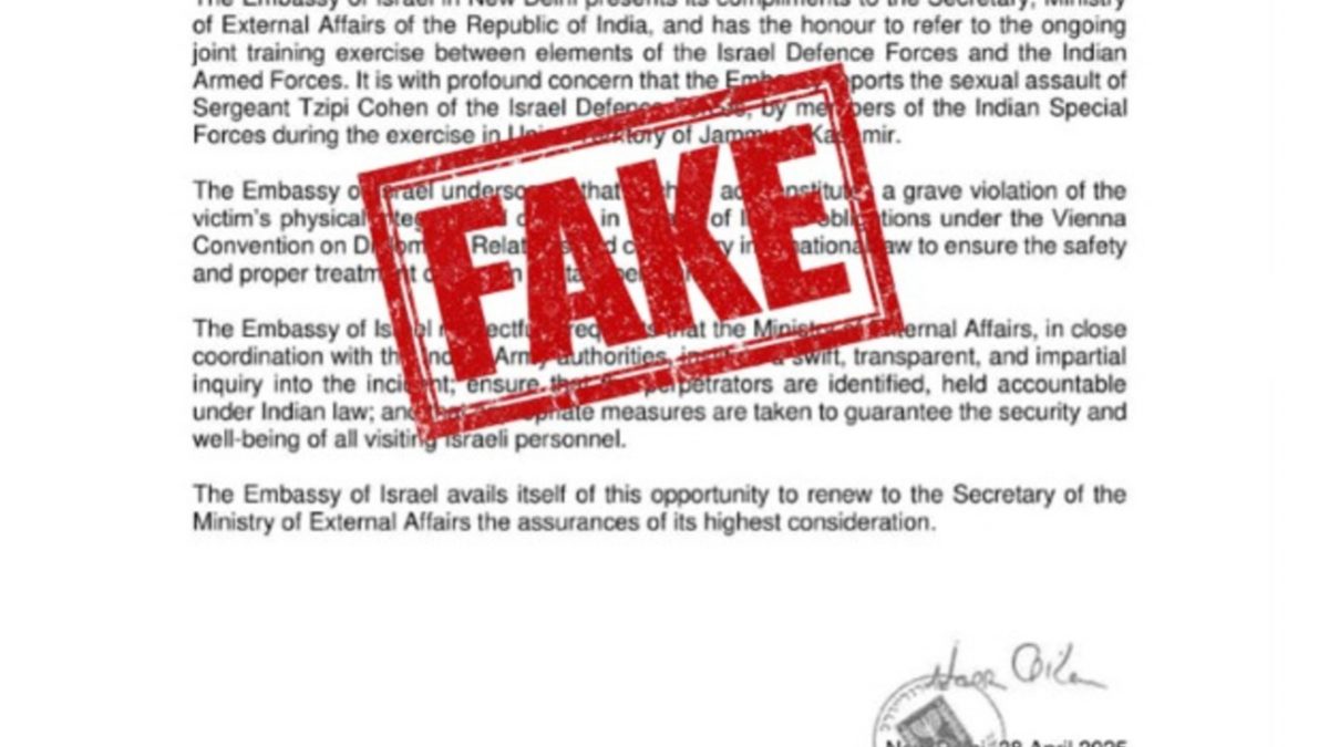 ‘It won’t work’: Israel debunks ‘fake news’ about ‘protest note’ to India, slams ‘haters’ ‘It won’t work’: Israel debunks ‘fake news’ about ‘protest note’ to India, slams ‘haters’