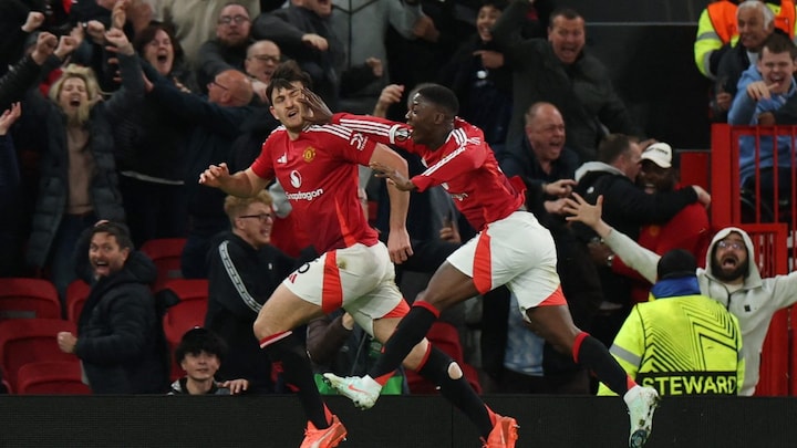 WATCH: Maguire's 121st winner helps Man United script chaotic comeback against Lyon in Europa League