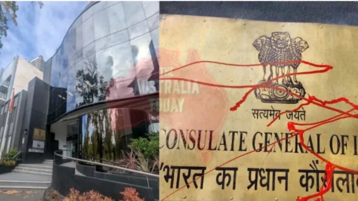 Indian consulate in Australia vandalised again, graffiti found at front entrance Indian consulate in Australia vandalised again, graffiti found at front entrance