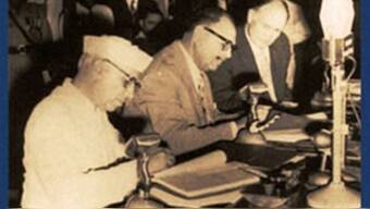 (File) The Indus Water Treaty was signed by Prime Minister Jawaharlal Nehru and Pakistan President Ayub Khan in September 1960. PTI