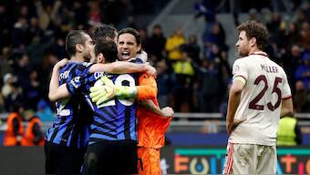 Inter Milan will face Barcelona in the semi-finals. Image: Reuters