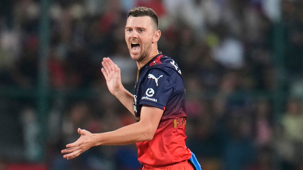 Josh Hazlewood is among the leading wicket-takers in the ongoing season of the Indian Premier League. AP Josh Hazlewood is among the leading wicket-takers in the ongoing season of the Indian Premier League. AP