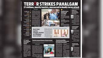 Several prominent Kashmiri newspapers printed black front pages Wednesday to protest the Pahalgam terror attack. 