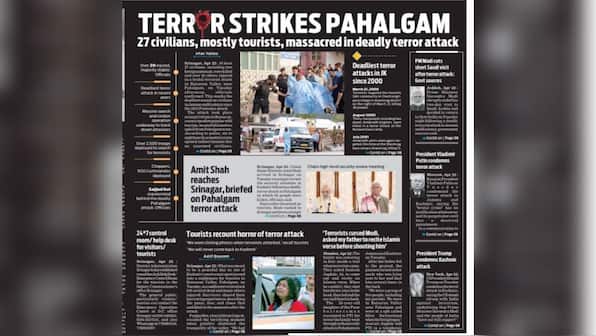 Kashmir newspapers print front page black to protest Pahalgam terror attack