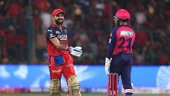 RCB won their first match at Chinnaswamy on Thursday after three defeats. Image: Reuters