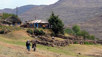 Elderly women leave the poling station after casting their vote in Thaba-Tseka District, 82km east of Maseru, Lesotho, October 7, 2022. File Image/AP