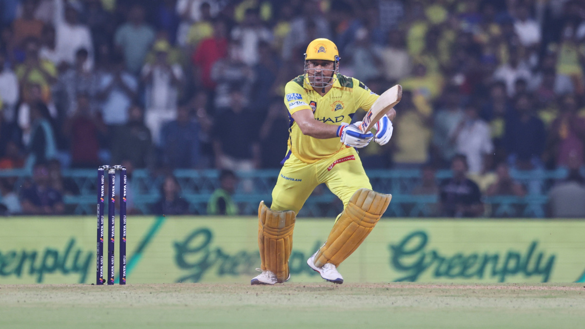 Chennai Super Kings captain MS Dhoni struck four fours and a six during his match-winning knock against Lucknow Super Giants in Lucknow. AP Chennai Super Kings captain MS Dhoni struck four fours and a six during his match-winning knock against Lucknow Super Giants in Lucknow. AP