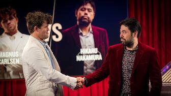 Magnus Carlsen and Hikaru Nakamura had squared off in the Paris Grand Slam final and also headline the Las Vegas leg that gets underway on Wednesday, 16 July. Image credit: Freestyle Chess