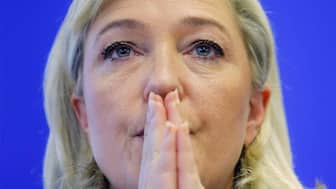 (File) French far right leader Marine Le Pen. AP